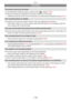 Page 138Others
- 138 -
Recording
The picture cannot be recorded.
•
 
Is the [REC]/[PLA
 YBACK] selector switch at the [1] setting? (P33)
•
 
Is there an
 y memory remaining on the built-in memory or the card?
"
 
Delete the pictures which are not necessar
 y to increase the available memory. (P47)
The recorded picture is whitish.
•
 
The picture can become whitish if there is dir
 t e.g. fingerprints on the lens.
"
 
If the lens is dir
 ty, turn on the camera, eject the lens barrel (P8) and gently wipe...