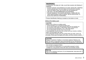 Page 32   VQT2L60 (ENG) (ENG) VQT2L60   3
Dear Customer,
Thank you for choosing Panasonic!
You have purchased one of the most sophisticated and reliable products 
on the market today. Used properly, we’re sure it will bring you and your 
family years of enjoyment. Please take the time to fill in the information 
below.
The serial number is on the tag located on the underside of your Camera. 
Be sure to retain this manual as your convenient Camera information 
source. Please note that the actual controls and...