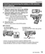 Page 1515SQT1380 (ENG)
Preparations
   
Inserting and removing the battery or SD memory 
card (optional)
  Make sure that the camera is turned off.
 
1 
Slide the release lever () to the [OPEN] 
position and open the card/battery door
 
 
  2 
Insert the battery and card, making sure 
that their orientation is correct
  • Battery:  Insert the battery all the way firmly and 
check that it is locked by lever ().
  • Card:  Insert the card all the way firmly until it 
clicks. Do not touch the terminals on the...