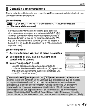 Page 4949SQT1381 (SPA)
Wi-Fi
    
Conexión a un smartphone
 
