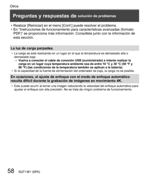 Page 5858
Otros
SQT1381 (SPA)
  Preguntas y respuestas de solución de problemas
  • 