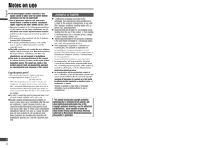 Page 6   The technology and software contained in this 
system cannot be taken out of the country without 
permission from the US Government.
   Use by government agencies and government-
related bodies is deemed to involve “corporation 
rights” requiring use under “DFARS 252.227.7013”.
   Operation is subject to the following two conditions: 
(1) this device may not cause interference, and (2) 
this device must accept any interference, including 
interference that may cause undesired operation of 
the...