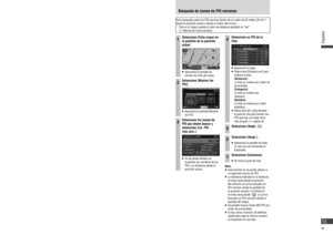 Page 13Esta búsqueda cubre los PDI que hay dentro de un radio de 20 millas (32 km*) 
desde la posición actual o desde el centro del cursor.
*   Éste es el rango cuando el valor de distancia ajustado es “km” 
(
 Manual de Instrucciones).
1Seleccione [Vista mapa] en 
la pantalla de la posición 
actual.
   Aparecerá la pantalla de 
cambio de vista del mapa.
2Seleccione [Mostrar los 
PDI].
   Aparecerá la pantalla Mostrar 
los PDI.
3Seleccione los iconos de 
PDI que desee buscar y 
seleccione [Lst. PDI
más...