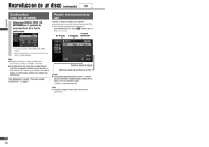 Page 72Cambio a disco 
(DVD, CD, MP3/WMA)
Seleccione [DISCO] (DVD, CD, 
MP3/WMA) en la pantalla de 
funcionamiento de la fuente 
audiovisual.
   El sistema cambia a disco (DVD, CD, MP3/
WMA).
   Aparece la pantalla de funcionamiento de disco 
(DVD, CD, MP3/WMA).
Nota:
   Puede que el audio y el vídeo se interrumpan 
brevemente mientras se identi ca el formato.
   Las restricciones del propio disco pueden impedir 
que el funcionamiento continúe como se describe en 
este manual. (“
” aparece en el monitor.)...