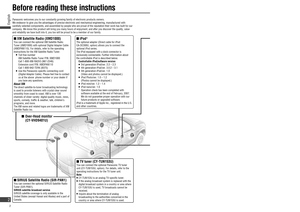 Page 2Before reading these instructions ...................2
Contents ....................................................................3
SIRIUS Satellite Radio control .........................4
XM Satellite Radio control .................................8
Trafﬁ c information ...............................................11
iPod control............................................................12
TV tuner control ....................................................15
Rear monitor...