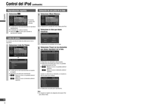 Page 14Uso de un monitor trasero
Las imágenes de la función audiovisual de la unidad 
principal se muestran en el monitor trasero. Si se pulsa 
 mientras se muestra la pantalla audiovisual, la 
pantalla de navegación aparece en la unidad principal 
mientras que la imagen seleccionada se muestra en el 
monitor trasero. 
[Sólo DVD, AV]
Visualización de la pantalla audiovisual 
en el monitor trasero
Ejemplo:  La pantalla audiovisual se muestra en el 
monitor trasero mientras se visualiza la pantalla 
de...