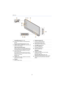 Page 71. Before Use
7
12microUSB terminal (P14
, 170)
Use this when charging or connecting external 
devices.
13 Ringtone lamp/Charging lamp 
(P14, 180)
Flashes if there is a missed call or new email, and 
lights up when charging.
14 Light sensor/Proximity sensor
Sensor to detect the surrounding brightness and 
automatically adjust the brightness of the screen, 
and to prevent incorrect operation of the touch 
screen during a call.
Do not cover the sensor area with your hand or 
paste stickers over it in order...