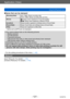 Page 121VQT4P14
Application (View)
Using the [Playback] menu
- 121 -
 ■Items that can be stamped 
[Shooting Date][W/O TIME]: Stamp recording date 
[WITH TIME]: Stamp recording date and time 
[Name]
: Stamp name registered in Face Recognition: Stamp name registered in [Baby] or [Pet]
[Location] Stamp location registered in [Setup] menu’s [Travel Date]
[Travel Date] Stamp Travel Date set in [Setup] menu’s [Travel Date] 
[Title] Stamp text registered in [Title Edit]
 • Items set to [OFF] are not stamped.
 ●You...