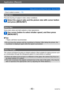 Page 83VQT4P14
Application (Record)
Taking pictures according to the scene   [Scene Mode]
- 83 -
 • How to select a scene (→78)
[High Sens.]
Prevents blurring of subject in dark, indoor conditions.
Select the aspect ratio and the picture size with cursor button 
and press [MENU/SET]
[Starry Sky]
Gives starry skies and dark subjects a clear appearance.
Use cursor button to select shutter speed, and then press 
[MENU/SET]
 ■Tips
 • Tripod, self-timer recommended.
 ●Do not move the camera until the countdown is...