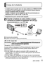 Page 11 (SPA) VQT4N96   11
Carga de la batería
 •La batería que se puede usar con esta unidad es la DMW-BCG10PP. •La batería no está cargada cuando la cámara sale de fábrica. 
Cargue la batería antes de usarla.
 •Cargue la batería con el adaptador de CA (suministrado) en 
interiores (10 °C a 30 °C (50 °F a 86 °F)).
Asegúrese de que la cámara esté apagada.
Inserte la batería en esta unidad y luego 
conecte la unidad al adaptador de CA (
) 
(suministrado) o a un PC (
)
 A la toma de corriente Cable de conexión...