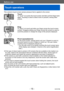 Page 15Before use
Touch operations
VQT4T08- 15 -
This camera’s touch screen senses pressure that is applied to the screen.
TouchTo “touch” is to press the touch screen and then pull the finger back 
again. Touching is used to select icons or pictures, among other 
actions.
DragTo “drag” is to touch and slide your finger across the touch screen 
surface. Dragging (sliding your finger across the screen) is used to 
scroll the pictures or change the range of the pictures displayed.
Pinch (spread/pinch)On the touch...