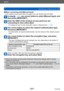 Page 207Wi-Fi
Connecting via a wireless access pointVQT4T08
- 207 -
 ■When connecting with [Manual Input]
If the wireless access point does not appear, you can directly enter the SSID.
In step  (→206), use cursor button to select [Manual Input], and 
then press [MENU/SET]
Enter the SSID of the wireless access point you are 
connecting to, then select [Set]
 • For details on how to enter characters, refer to “Entering  Text” (→114).
Use cursor button to select the network authentication type, 
and press...