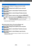 Page 242Wi-Fi
Transferring pictures automatically  [Smart Transfer]VQT4T08
- 242 -
 ■To change priority settings for charging and picture transfer  
[Charge Priority]
Select [Wi-Fi Setup] from the [Wi-Fi] menu and press  
[MENU/SET]
Use cursor button to select [Smart Transfer] and press  
[MENU/SET]
Use cursor button to select [Charge Priority] and press  
[MENU/SET]
Use cursor button to select an item and press [MENU/SET]
Item Description
[ON] Give priority to charging. Pictures are transferred after charging....