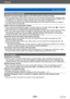 Page 284Others
Q&A  TroubleshootingVQT4T08
- 284 -
Recording (continued)
Reddish horizontal streaks appear on the LCD monitor during recording. ●This is characteristic of MOS sensors which serve as the camera’ s pickup sensors. It appears when 
the subject has a bright part. Some unevenness may occur in the surrounding areas, but this is not 
a malfunction. It is recorded in motion pictures but is not recorded on still pictures.
 ●It is recommended that you take pictures while taking care not to expose the...