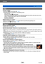 Page 285Others
Q&A  TroubleshootingVQT4T08
- 285 -
Flash
No flash emitted. ●Flash set to  [Forced Flash Off]  (→74). ●The flash becomes unavailable in the following cases : • [Auto Bracket] • [Burst] (Excluding  [Flash Burst]) • Scene Modes ([Scenery], [Night Scenery], [Handheld Night Shot], [HDR], [Sunset], [Starry Sky], 
[Glass 
Through], [High Speed Video], [3D Photo Mode])
 • [Creative Control] Mode • [Panorama Shot] Mode
Multiple flashes are emitted. ●Red-eye reduction is active  (→74). (Flashes twice to...