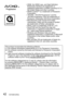 Page 4242   VQT4S89 (ENG)
 • HDMI, the HDMI Logo, and High-Definition Multimedia Interface are trademarks or 
registered trademarks of HDMI Licensing LLC in 
the United States and other countries.
 • HDAVI Control™ is a trademark of Panasonic Corporation.
 • “AVCHD”, “AVCHD Progressive” and the “A

VCHD Progressive” logo are trademarks of 
Panasonic Corporation and Sony Corporation.
 •Manufactured under license from Dolby 
Laboratories. Dolby and the double-D symbol 
are trademarks of Dolby Laboratories.
 •...