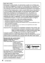 Page 44   VQT4S89 (SPA)
Nota de la FCC:Este equipo ha sido probado y ha demostrado cumplir con los límites para 
los dispositivos digitales de la clase B, de conformidad con el apartado 15 de 
las normas de la FCC. Estos límites han sido diseñados para proporcionar 
una protección razonable contra la interferencia perjudicial en una instalación 
residencial. Este equipo genera, utiliza y puede radiar energía radioeléctrica, 
y, si no se instala y utiliza de acuerdo con las instrucciones, puede causar...