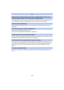 Page 180- 180 -
Others
•It is possible that the subject may be warped slightly, or the borders get colored, depending on the 
zoom magnification, due to the characteristics of the lens, but this is not a malfunction.
•When using the Extended Optical Zoom, the zooming action will stop temporarily. This is not a 
malfunction.
•Is the camera set to Macro Zoom Mode? (P63)
Maximum zoom during Macro Zoom Mode is 3 k digital zoom.
•When you perform an operation after taking a certain action, the pictures may be...