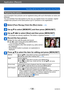 Page 136Application (Record)
Recording with the Face Recognition function  [Face Recog.]VQT5E74
- 136 -
Registering face pictures 
Up to 6 people’s face pictures can be registered along with such information as name and 
birthdate.
You can facilitate Face Recognition by the way you register faces: for example, register 
multiple face pictures of the same person (up to 3
 pictures in one registration).
Select [Face Recog.] from the [Rec] menu (→60)
Use   to select [MEMORY] and then press [MENU/SET]
Use     to...