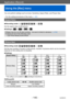 Page 140Application (Record)
Using the [Rec] menu
VQT5E74- 140 -
You can perform settings such as tones, Sensitivity, Aspect Ratio, and Picture Size.
 • For the setting procedures of the menu. (→60)
[Aspect Ratio]
 ■Recording mode: 
Set the aspect ratio of still pictures.
 ■Settings: [  ] / [  ] / [  ] / [  ]
 ●Edges may be cut off when printing – be sure to check in advance.  (→314) ●Cannot be set in the following case: • [3D Photo Mode] Scene Mode
[Picture Size]
 ■Recording mode: 
Set the size (number of...