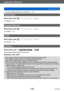 Page 150Application (Record)
Using the [Rec] menuVQT5E74
- 150 -
 • For the setting procedures of the menu.  (→60)
[Motion Deblur]
 ■Recording mode: 
For details (→38).
[iHandheld Night Shot]
 ■Recording mode: 
For details (→39).
[iHDR]
 ■Recording mode: 
For details (→39).
[Stabilizer]
 ■Recording mode: 
Automatically detects and prevents jitter.
 ■Settings: [ON] / [OFF]
 ●The setting is fixed to [ON] in [Handheld Night Shot] Scene Mode. ●The setting is fixed to [OFF] in the following Scene Modes: 
[Starry...