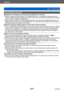 Page 307Others
Q&A  TroubleshootingVQT5E74
- 307 -
Recording (continued)
Brightness or coloring of recorded picture different from real life. ●When recording under fluorescent or LED lighting fixture etc., increasing the shutter speed may 
introduce slight changes to brightness and color. These are a result of the characteristics of the light 
source and do not indicate a malfunction.
 ●When recording subjects in extremely bright locations or recording under fluorescent lighting, LED 
lighting fixture, mercury...