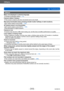 Page 315Others
Q&A  TroubleshootingVQT5E74
- 315 -
Others
Menu not displayed in desired language. ●Change [Language] setting  (→74).
Camera rattles if shaken. ●This sound is made by the lens movement and is not a fault.
Red lamp illuminated when pressing shutter button halfway in dark locations. ●[AF Assist Lamp] is set to [ON]  (→149).
AF Assist Lamp is not illuminated. ●[AF Assist Lamp] is set to [OFF]  (→149). ●Not illuminated in bright locations.
Camera is hot. ●Camera may become a little warm during use,...