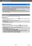 Page 81Application (Record)
Using ZoomVQT5E74
- 81 -
 ●If you are not holding the camera, for example when using self-timer recording  (→105) 
or remote recording  (→196), the camera could tilt when the lens barrel extends during 
zooming, so make sure to secure the camera in place with a tripod or by other means.
 ●Do not touch the lens barrel during zooming. ●Adjust the focus after adjusting the zoom. ●The zoom ratio and the zoom bar displayed on the screen are estimates. ●The camera may make a rattling noise...