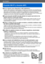 Page 185Wi-Fi/NFC
Función Wi-Fi® y función NFC
VQT5E76- 185 -
Wi-Fi/NFC
 ■Use la cámara como dispositivo LAN inalámbrico.
Cuando utilice sistemas de ordenadores o equipos que necesiten una seguridad más 
fiable que los dispositivos LAN inalámbricos, asegúrese de que se tomen las medidas 
adecuadas para los diseños y defectos de seguridad de los sistemas utilizados. 
Panasonic no se hará responsable por cualquier daño que surja al usar la cámara para 
cualquier otro fin que no sea para el dispositivo LAN...