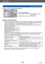 Page 186Wi-Fi/NFC
Función Wi-Fi® y función NFCVQT5E76
- 186 -
 ■Acerca de la luz de conexión Wi-Fi.
Luz de conexión Wi-Fi
Se enciende en color azul:  Cuando la función Wi-Fi 
está en “ON”.
Parpadea de color azul: 
 Al enviar datos.
 ■Acerca del botón [Wi-Fi]
 ●Antes de establecer una conexión Wi-Fi, presione y mantenga pulsado el botón [Wi-
Fi] para visualizar la información (código QR, SSID, contraseña) que necesitará para 
conectar el smartphone o la tableta directamente a la cámara.  (→190)
 ●Antes de...
