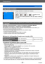 Page 22Preparativos
Carga de la bateríaVQT5E76
- 22 -
Carga restante de la batería
Cuando se usa la cámara, la carga restante de la batería se visualiza.
Carga restante de la batería
(parpadea en color 
rojo)
Si la marca de la batería parpadea en color rojo, cargue o sustituya 
la batería.
Directrices para el número de imágenes que se pueden grabar y para el tiempo 
de operación
El tiempo de funcionamiento y número de imágenes grabables diferirán 
dependiendo del entorno y condiciones de funcionamiento.
Por...