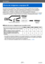 Page 211Wi-Fi/NFC
Envío de imágenes a equipos AV
VQT5E76- 211 -
Se puede enviar fotografías e imágenes en movimiento a equipos AV en el hogar 
(equipos AV domésticos), tales como grabadoras compatibles con DLNA. Mediante 
“LUMIX CLUB”, también es posible enviar fotografías e imágenes en movimiento a 
equipos AV o a familiares y amigos que estén lejos (equipos AV externos).
Puede realizar un ajuste que permite enviar automáticamente las imágenes de la cámara 
a equipos AV mientras se carga la batería de la...