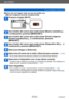 Page 213Wi-Fi/NFC
Envío de imágenes a equipos AVVQT5E76
- 213 -
 ■Envío de una imagen cada vez que se graba una.  
([Enviar imágenes durante la grabación])
Presione el botón [Wi-Fi].
Use el botón del cursor para seleccionar [Nueva conexión] y , 
a continuación, presione [MENU/SET].
Use el botón del cursor para seleccionar [Enviar imágenes 
durante la grabación] y , a continuación, presione  
[MENU/SET].
Use el botón del cursor para seleccionar [Dispositivo AV] y , a 
continuación, presione [MENU/SET].
Seleccione...