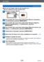 Page 228Wi-Fi/NFC
Uso de servicios webVQT5E76
- 228 -
 ■Envío de una imagen cada vez que se graba una.  
([Enviar imágenes durante la grabación])
Presione el botón [Wi-Fi].
Use el botón del cursor para seleccionar [Nueva conexión] y , 
a continuación, presione [MENU/SET].
Use el botón del cursor para seleccionar [Enviar imágenes 
durante la grabación] y , a continuación, presione  
[MENU/SET].
Use el botón del cursor para seleccionar [Servicio sincron. de 
nube] y , a continuación, presione [MENU/SET].
Compruebe...