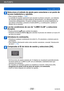 Page 232Wi-Fi/NFC
Uso de “LUMIX CLUB”VQT5E76
- 232 -
Seleccione el método de ajuste para conectarse a un punto de 
acceso inalámbrico y ajústelo.
 • Para conocer detalles  (→246). • La pantalla de ajustes aparecerá solo durante la primera conexión. Los métodos 
de conexión ajustados en esta unidad se almacenarán y se utilizarán para las 
conexiones subsiguientes. Si quiere cambiar el punto de acceso inalámbrico al 
que desea conectarse, presione el botón [DISP
.] y, a continuación, cambie el 
destino de la...
