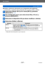 Page 237Wi-Fi/NFC
Uso de “LUMIX CLUB”VQT5E76
- 237 -
 ■Cambie o elimine la información en el dispositivo AV registrado.
La información ya registrada sobre el dispositivo AV se puede cambiar o eliminar.
Seleccione [Ajuste Wi-Fi] en el menú [Wi-Fi] y presione  
[MENU/SET].
 (→60)
Use el botón del cursor para seleccionar [Disp. AV ext.] y 
presione [MENU/SET].
Seleccione el dispositivo AV que desee modificar o eliminar.
Seleccione [Editar] o [Borrar].
Elemento Descripción
[Editar] Cambie la información del...