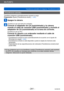 Page 241Wi-Fi/NFC
Transferencia automática de imágenes  [Transferencia smart] VQT5E76
- 241 -
[Transferencia automát.]
Transfiera imágenes automáticamente durante la carga.
Preparación: Ajuste [Transferencia smart]. (→240)
Apague la cámara.
(Cuando se usa una toma de corriente)
Conecte el adaptador de CA (suministrado) y la cámara 
usando el cable de conexión USB (suministrado) y enchufe el 
adaptador de CA (suministrado) en la toma de corriente.
(Cuando se usa un PC)
Conecte la cámara a un ordenador mediante el...