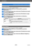Page 244Wi-Fi/NFC
Transferencia automática de imágenes  [Transferencia smart] VQT5E76
- 244 -
[Prioridad de carga]
Ajuste la prioridad para cargar o transferir imágenes.
Seleccione [Ajuste Wi-Fi] en el menú [Wi-Fi] y presione  
[MENU/SET].
 (→60)
Use el botón del cursor para seleccionar [Transferencia smart] 
y presione [MENU/SET].
Use el botón del cursor para seleccionar [Prioridad de carga] 
y presione [MENU/SET].
Use el botón del cursor para seleccionar un elemento y 
presione [MENU/SET].
Elemento...