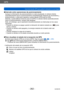 Page 262GPS
Uso de la función GPS para grabar la ubicación de una imagenVQT5E76
- 262 -
 ■Intervalo entre operaciones de posicionamiento
Aunque la información de posicionamiento no esté actualizada, la cámara intenta 
automáticamente hacer el posicionamiento inmediatamente después de encenderse y , 
posteriormente, a intervalos regulares cuando [Ajuste GPS] está en [ON].
Además, cuando [Modo Avión] se pone en [OFF], la cámara intenta automáticamente 
hacer el posicionamiento, aunque esté apagada. 
Note, sin...