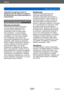 Page 320Otros
Avisos y notas sobre el usoVQT5E76
- 320 -
¡Importante! Asegúrese de leer lo 
siguiente antes de utilizar los nombres 
de ubicaciones que están guardados en 
este producto.
Acuerdo de licencia para los datos de 
nombres de ubicaciones
Sólo para uso personal.
Usted acepta usar estos datos junto 
con esta cámara digital para fines 
exclusivamente personales, y no 
comerciales, para los cuales usted 
está autorizado, y no para trabajos 
con agencias de servicios, en tiempo 
compartido y con otros...