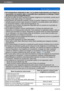 Page 50Lo básico
Toma de imágenes en movimientoVQT5E76
- 50 -
 ●Si la temperatura ambiental es alta, o si se graba continuamente una imagen en 
movimiento, se muestra [  ] y es posible que la grabación se dete nga a mitad 
del proceso para proteger la cámara.
 ●Cuando se utiliza el zoom mientras se graban imágenes en movimiento, puede que el 
enfoque tarde algún tiempo en realizarse. 
 ●Dependiendo del ambiente existente cuando se graban imágenes en movimiento, la 
pantalla puede ponerse negra durante un...