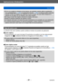 Page 81Aplicaciones (Grabación)
Uso del zoomVQT5E76
- 81 -
 ●Si no va a sujetar la cámara en las manos, por ejemplo cuando utilice la grabación 
con autodisparador  (→105) o la grabación remota  (→196), la cámara podría inclinarse 
cuando el tubo del objetivo se extienda al usar el zoom, así que debe asegurar la 
cámara en su lugar con un trípode o por otros medios.
 ●No toque el tubo del objetivo durante el empleo del zoom. ●Ajuste el enfoque después de ajustar el zoom. ●La relación del zoom y la barra de zoom...