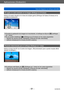 Page 91Aplicaciones (Grabación)
Toma de imágenes con enfoque automáticoVQT5E76
- 91 -
El sujeto no está centrado en la imagen (Enfoque en 23 áreas)
Enfoca el sujeto situado en el área de amplia gama (Enfoque de hasta 23 áreas) en la 
pantalla de grabación.
 ●Durante la grabación de imagen en movimiento, el enfoque se fija en [  ] (enfoque 
en 1 área). ●No se puede establecer [  ] (Enfoque en 23 áreas) en los casos siguientes: • Modos de escena ([Cielo estrellado], [Película de alta velocidad]). • [Efecto...