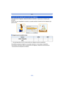 Page 151- 151 -
Wi-Fi
Para seleccionar imágenes, seleccione [Nueva conexión] , y seleccione el método para 
enviarlas.
Incluso una vez completada la conexión, se puede cambiar el tamaño de las imágenes que 
quiere enviar.
∫Imágenes que se pueden enviar
¢ No está disponible el envío a través de [Enviar imágenes durante la grabación].
•Es posible que algunas imágenes no se puedan  reproducir o enviar según el dispositivo.•Para obtener información sobre la reproducción de imágenes, verifique las instrucciones de...