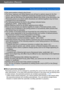 Page 123Application (Record)
Recording panorama pictures  [Panorama Shot] ModeSQW0195
- 123 -
 ●The zoom position is fixed to the W end. ●The focus, exposure and White Balance are all fixed to optimal values for the first 
picture. If the focusing or brightness of pictures recorded as part of a Panorama 
picture after the first picture are significantly different from those of the first picture, the 
Panorama picture as a whole (when all pictures are stitched together) may not have 
consistent focus and...