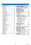 Page 3Contents
SQW0195
- 3 -
Using the [Setup] menu ...................... 63[Clock Set] ................................................... 63
[World  Time] ................................................ 63
[Travel Date] ................................................ 63
[Airplane Mode] ........................................... 63
[Beep] .......................................................... 64
[Cust.Set Mem.] .......................................... 65
[Fn Button Set]...