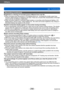 Page 290Others
Q&A  TroubleshootingSQW0195
- 290 -
Recording (continued)
Brightness or coloring of recorded picture different from real life. ●When recording under fluorescent or LED lighting fixture etc., increasing the shutter speed may 
introduce slight changes to brightness and color. These are a result of the characteristics of the light 
source and do not indicate a malfunction.
 ●When recording subjects in extremely bright locations or recording under fluorescent lighting, LED 
lighting fixture, mercury...