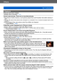 Page 292Others
Q&A  TroubleshootingSQW0195
- 292 -
Playback
Pictures have been rotated. ●[Rotate Disp.] is activated. (→74)
Cannot view pictures. There are no recorded pictures. ●No pictures in built-in memory or card (pictures played from card if inserted, from built-in memory if 
not).
 ●Has the file name of the picture been changed on a computer? If so, it cannot be played back on the 
camera.
 ●During [Filtering Play], only pictures under the set filters are displayed.  →  Cancel filtering  (→164)
....