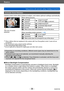 Page 36Basics
Taking pictures with automatic settings  [Intelligent Auto] Mode SQW0195
- 36 -
Automatic Scene Detection
Camera reads scene when pointed at subject, and makes optimum settings automatically .
The icon of scene 
detectedWhen taking pictures
[i-Portrait][i-Night Portrait]*2 
(Only when [  ] is selected)[i-Baby]*1
[i-Scenery][i-Night Scenery]*2
[i-Sunset][i-Handheld Night Shot]*3
[i-Food][i-Macro]
When scene does not correspond to any of the above
When recording motion pictures  (→49)...