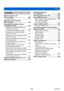 Page 6Contents
SQW0195
- 6 -
Wi-Fi/NFC
Wi-Fi® Function and 
NFC Function ..................................... 189[Airplane Mode] ......................................... 191
What you can do with the  
Wi-Fi function ..................................... 192
Operating the camera using a 
smartphone/tablet
 ............................. 193Installing the smartphone/tablet app 
“Panasonic Image App” ............................. 193
Connecting to a smartphone/tablet ........... 194
Connecting to a...